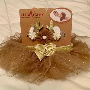 Elly & Emmy 2 piece deer tutu set